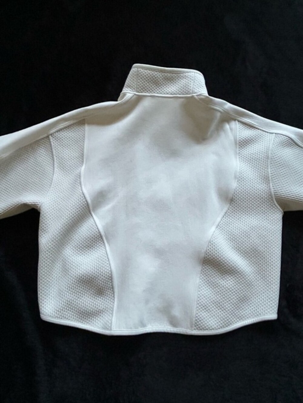 Lululemon Mixed Fabric Half-Zip Pullover Size Small Bone Buttery Soft - Picture 5 of 7